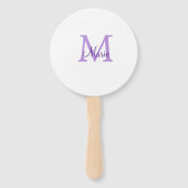 simple minimal add name monogram pink red   throw  handwaaier (Achterkant)