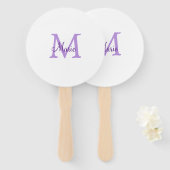 simple minimal add name monogram pink red   throw  handwaaier (Voorkant en achterkant)