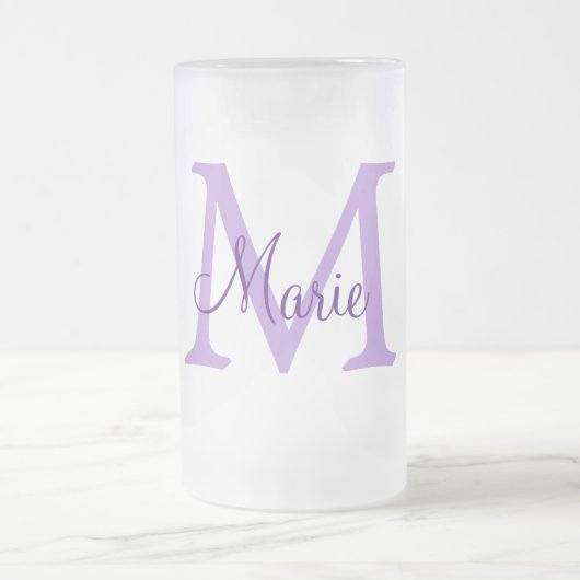simple minimal add name monogram pink red throw matglas bierpul (Center)