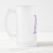 simple minimal add name monogram pink red throw matglas bierpul (Links)