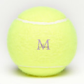 simple minimal add name monogram pink red throw tennisballen (Achterkant)