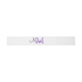 simple minimal add name monogram pink red   throw  uitnodigingen wikkel (Vlak)