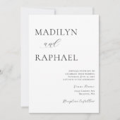 Simple Minimal Add Photo Wedding Kaart (Voorkant)
