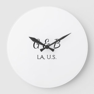 SIMPLE MINIMAL add your couple name city name text Grote Klok