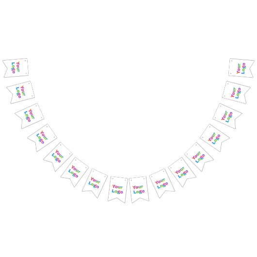 simple minimal add your logo business name text vlaggetjes (Alle)