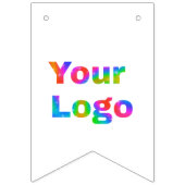 simple minimal add your logo business name text vlaggetjes (Tweede vlag)