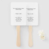 simple minimal add your logo/design here business handwaaier (Voorkant en achterkant)