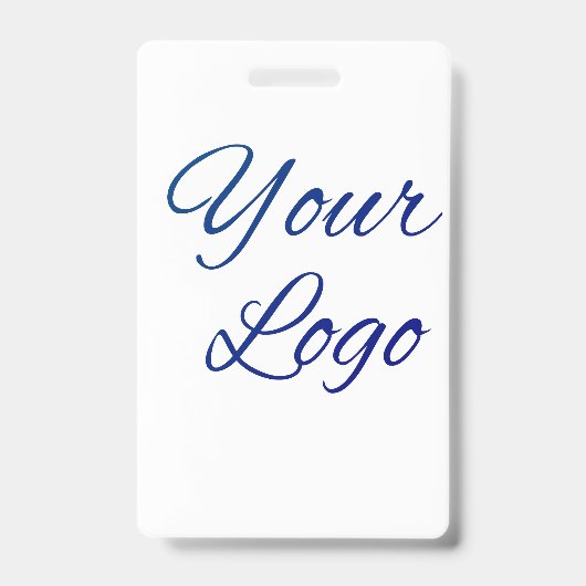 simple minimal add your logo/design here text badge (Voorzijde)