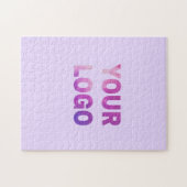 simple minimal add your logo/design here text legpuzzel (Horizontaal)