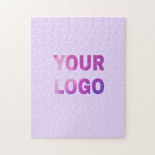 simple minimal add your logo/design here text legpuzzel (Verticaal)