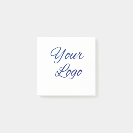 simple minimal add your logo/design here text post-it® notes (Voorkant)