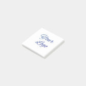 simple minimal add your logo/design here text post-it® notes (Schuin)