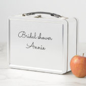simple minimal add your name text bridal shower t (In situ)