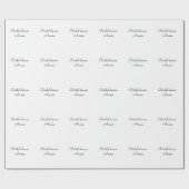 simple minimal add your name text bridal shower t cadeaupapier (Vlak)