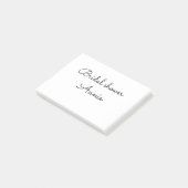simple minimal add your name text bridal shower t post-it® notes (Schuin)