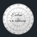 Simple minimal add your name text place city custo dartbord<br><div class="desc">Design</div>