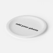 SIMPLE MINIMAL add your photo custom Papieren Bordje (Gekanteld)