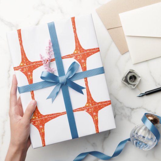 Simple minimal add your photo text glitter sparkle cadeaupapier (Geschenken)