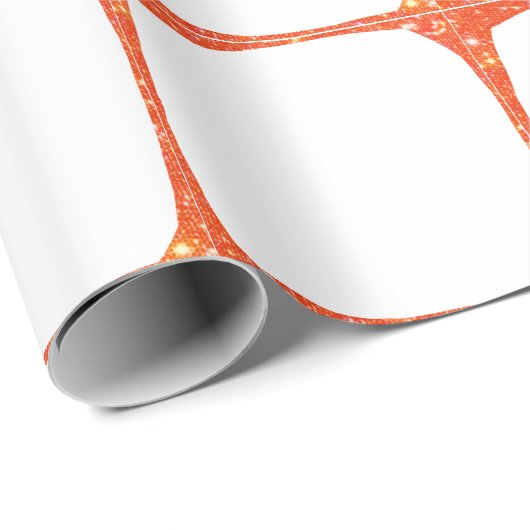 Simple minimal add your photo text glitter sparkle cadeaupapier (Rol Hoek)