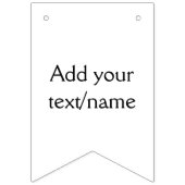 simple minimal add your text/name custom personali vlaggetjes (Derde vlag)