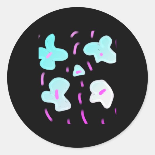 Simple Minimal Add Your Text Photo Christmas T S Ronde Sticker (Voorkant)