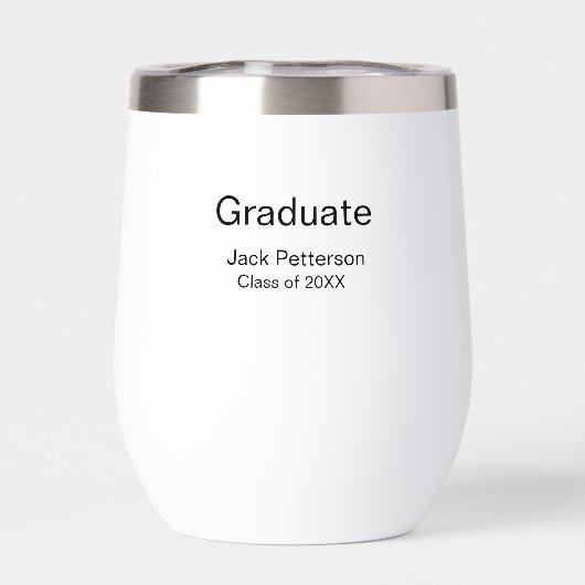 Simple Minimal afstuderen Add Name Modern Class (Achterkant)