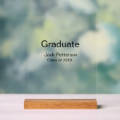 Simple Minimal afstuderen Add Name Modern Class Acryl Bord (Neutraal)