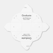 Simple Minimal afstuderen Add Name Modern Class Bedankdoosjes (Uitgevouwen)