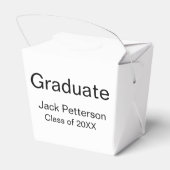 Simple Minimal afstuderen Add Name Modern Class Bedankdoosjes (Achterkant)