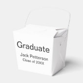 Simple Minimal afstuderen Add Name Modern Class Bedankdoosjes (Voorkant Zijde)