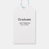 Simple Minimal afstuderen Add Name Modern Class Cadeaulabel (Achterkant)