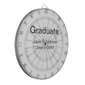 Simple Minimal afstuderen Add Name Modern Class Dartbord (Voorkant Links)