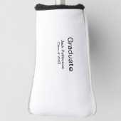 Simple Minimal afstuderen Add Name Modern Class Golfheadcover (Draai 90)