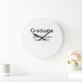 Simple Minimal afstuderen Add Name Modern Class Grote Klok (Huis)