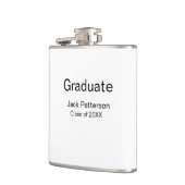 Simple Minimal afstuderen Add Name Modern Class Heupfles (Links)