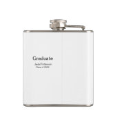 Simple Minimal afstuderen Add Name Modern Class Heupfles (Achterkant)