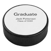 Simple Minimal afstuderen Add Name Modern Class Hockey Puck (3/4)