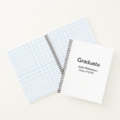 Simple Minimal afstuderen Add Name Modern Class Notitieboek (Binnen)