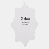 Simple Minimal afstuderen Add Name Modern Class Ornament Kaart (Rechts)