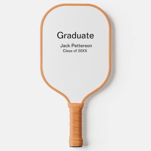 Simple Minimal afstuderen Add Name Modern Class Pickleball Paddle (Voorkant)