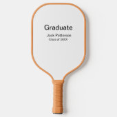 Simple Minimal afstuderen Add Name Modern Class Pickleball Paddle (Achterkant)
