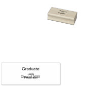 Simple Minimal afstuderen Add Name Modern Class Rubberstempel (Gestempeld)