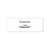 Simple Minimal afstuderen Add Name Modern Class Rubberstempel (Afrduk)