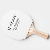 Simple Minimal afstuderen Add Name Modern Class Tafeltennisbatje (Zijkant)