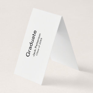 Simple Minimal afstuderen Add Name Modern Class Visitekaartje
