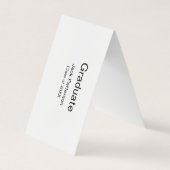 Simple Minimal afstuderen Add Name Modern Class Visitekaartje (Voorkant)