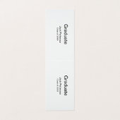 Simple Minimal afstuderen Add Name Modern Class Visitekaartje (Buitenkant ongevouwen)