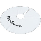 Simple Minimal Christmas Voeg uw foto tekst brus Kerstboom Rok (Gekanteld)
