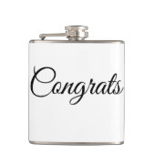 Simple minimal congratulations add your text name  heupfles (Voorkant)