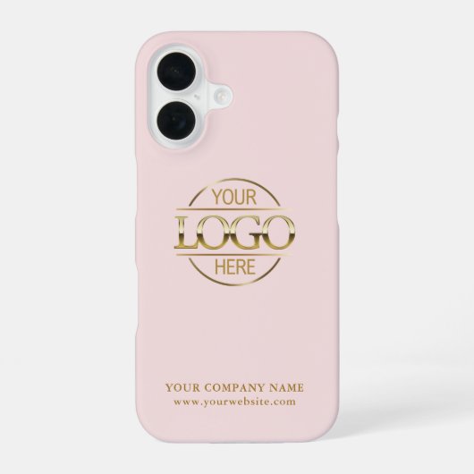 Simple Minimal Custom Business Company Logo iPhone 16 Hoesje (Achterkant)